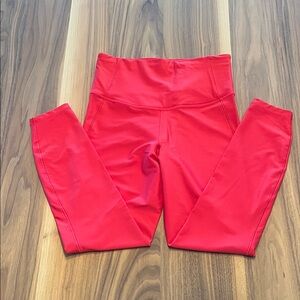 All in Motion, Effortless Support, high rise, 7/8 length, size small red legging